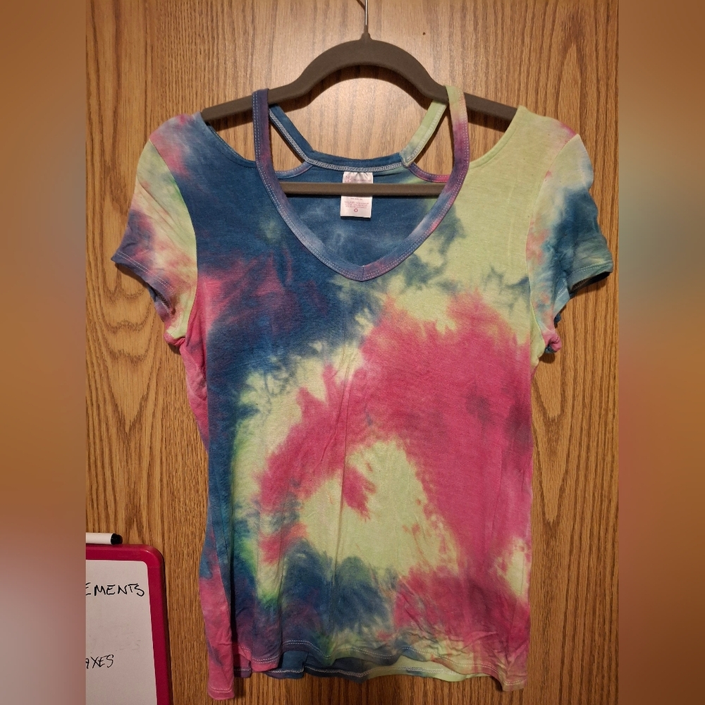 Tie-Dye V-Neck Women’s Top